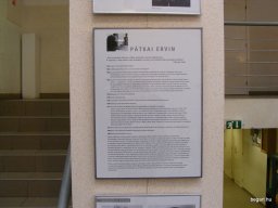 2010 Pátkai Ervin szobrászművészre emlékezünk