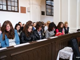 A végzősök utolsó áhitata