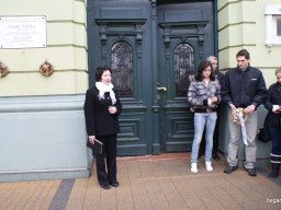 Csaba Gyula emléktábla koszorúzása