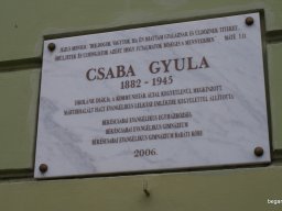 Csaba Gyula emléktábla koszorúzása