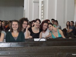 A végzős diákok utolsó áhítata