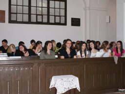 A végzős diákok utolsó áhítata