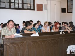 A végzős diákok utolsó áhítata