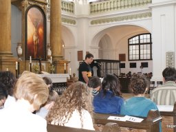 A végzős diákok utolsó áhítata