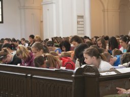 A végzős diákok utolsó áhítata