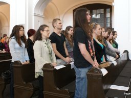 A végzős diákok utolsó áhítata