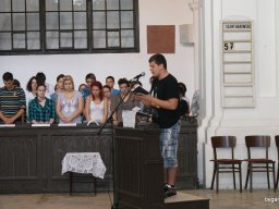 A végzős diákok utolsó áhítata