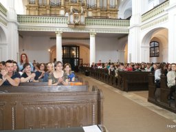 A végzős diákok utolsó áhítata