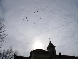 Pirosba öltöztünk