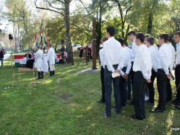 Koszorúzás a nemzeti gyásznapon