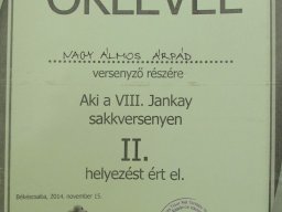 VIII. Jankay sakkverseny