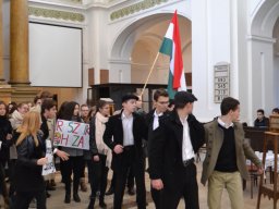 Megemlékezés az 1956-os forradalomról  a gimnáziumban