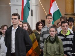 Megemlékezés az 1956-os forradalomról  a gimnáziumban