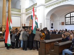 Megemlékezés az 1956-os forradalomról  a gimnáziumban