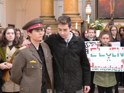 Megemlékezés az 1956-os forradalomról  a gimnáziumban