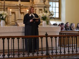 A végzős osztályok utolsó áhítata