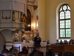 A végzős osztályok utolsó áhítata