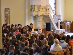 A végzős osztályok utolsó áhítata