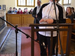 A végzős osztályok utolsó áhítata