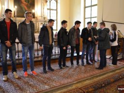 A végzős osztályok utolsó áhítata