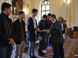 A végzős osztályok utolsó áhítata