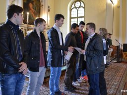 A végzős osztályok utolsó áhítata