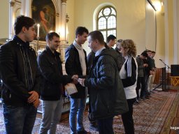 A végzős osztályok utolsó áhítata