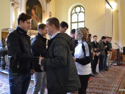 A végzős osztályok utolsó áhítata