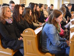 A végzős osztályok utolsó áhítata