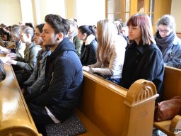 A végzős osztályok utolsó áhítata