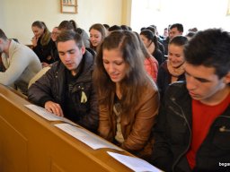 A végzős osztályok utolsó áhítata