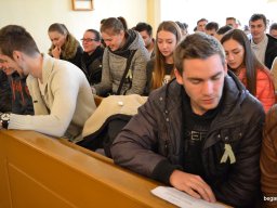 A végzős osztályok utolsó áhítata