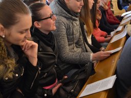 A végzős osztályok utolsó áhítata