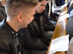 A végzős osztályok utolsó áhítata