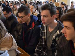 A végzős osztályok utolsó áhítata