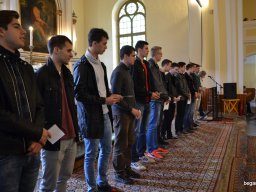 A végzős osztályok utolsó áhítata