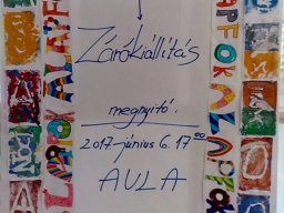 2016/17-es alapfok tanévének záró kiállítása