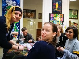 Karácsonyi játszóház az aulában