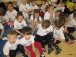 Városi Sportnapon a nagycsoportos gyerekek