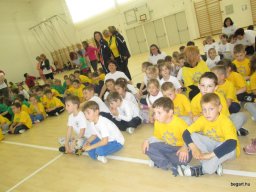 Városi Sportnapon a nagycsoportos gyerekek